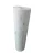 Compostable T-shirt bag roll in white