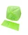 Compostable trash bag with green label and unfolded sheet