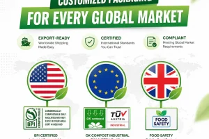 HAPLAST sustainable packaging solutions for Japan market with compostable and recyclable packaging certifications