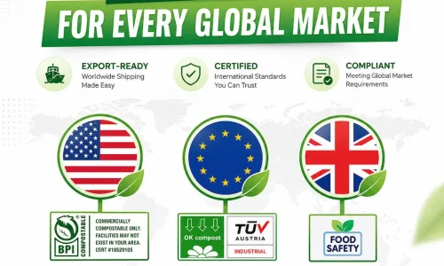 HAPLAST sustainable packaging solutions for Japan market with compostable and recyclable packaging certifications